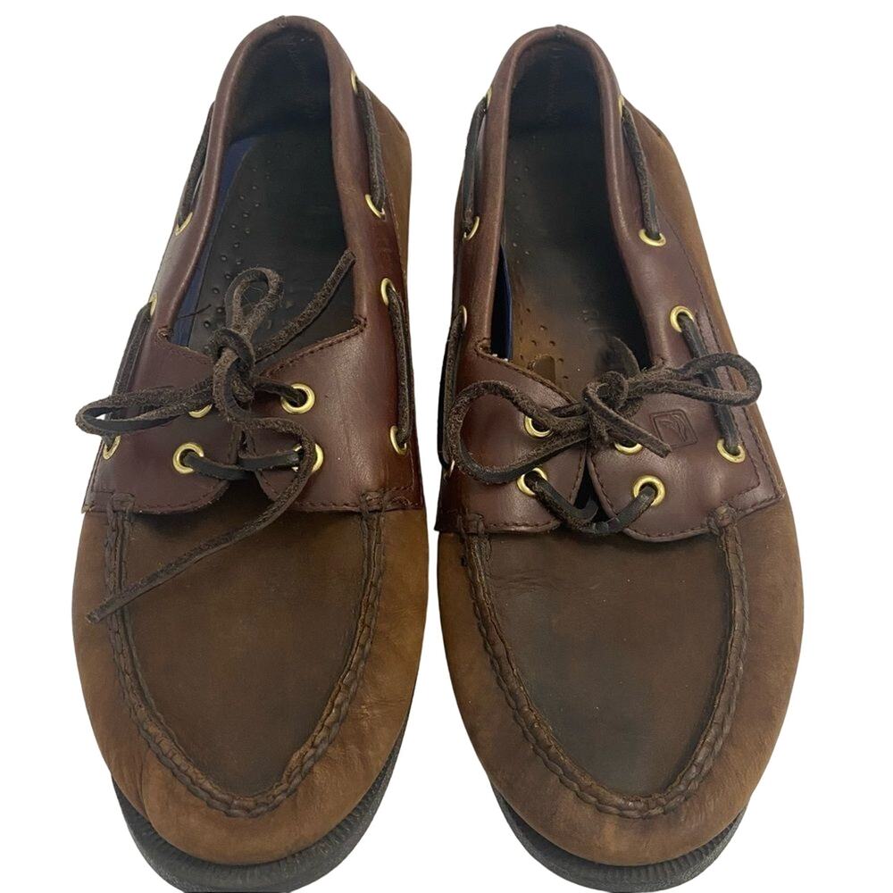 Sperry Shoes Men's Brown Top Sider Boat Slip On Sz 9.5‎